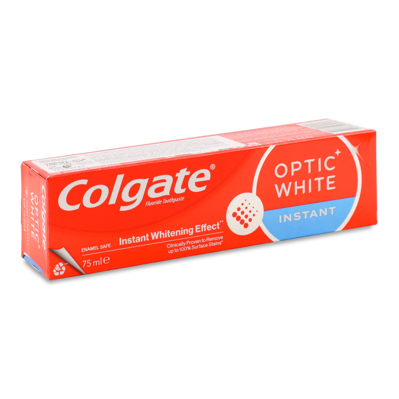 Паста зубна Optic White Миттєве відбілювання 75мл Colgate