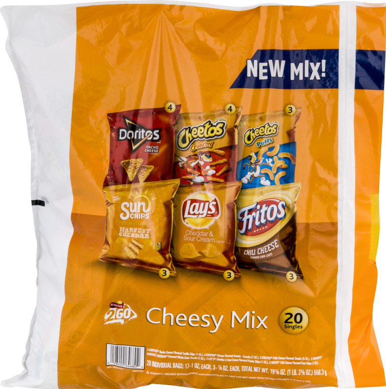 【残りわずか】 Frito Lay 2Go Cheesy Mix Variety Pack - 20 CT Frito-Lay アイドル