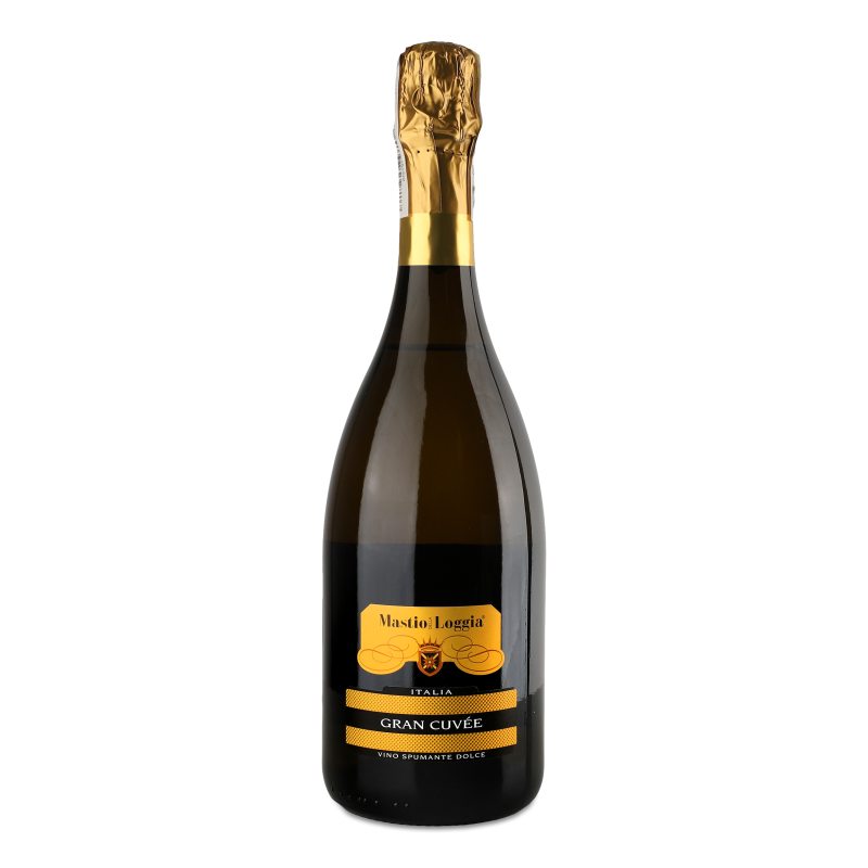 Вино ігристе Gran Cuvee біле солодке 9,5% 0,75л Mastio della Loggia