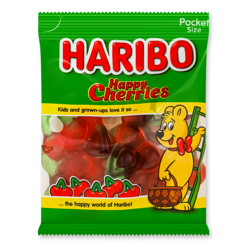 Цукерки жувальні Happy cherries 80г Haribo