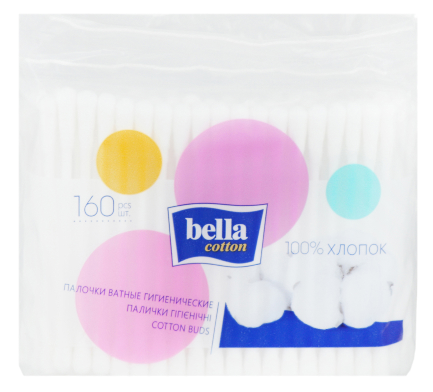 Палочки ватные гигиенические Bella 160шт Bella(5900516093945): купить в ...