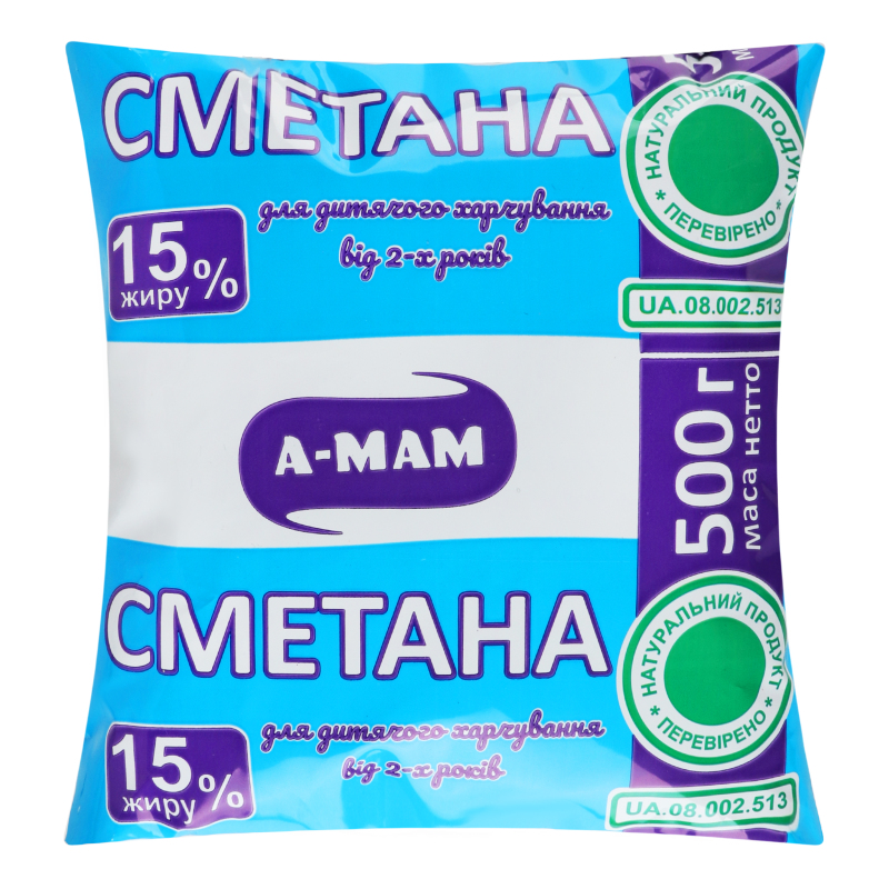 Сметана 15% А-Мам м/у
