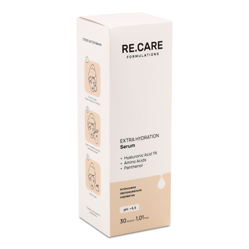 Сироватка д/обличчя Extra Hydration 30мл RE.CARE