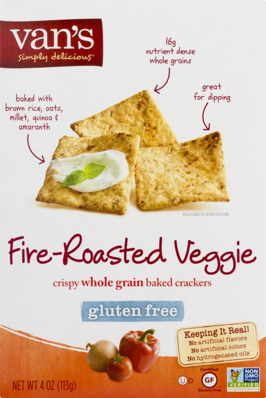 Van's Simply Delicious Crackers FireRoasted Veggie Van's(89947803707