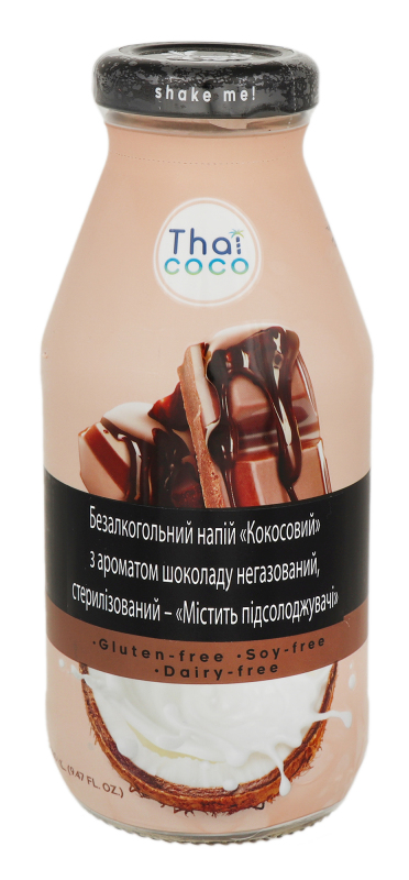 Напій безалкогольний негазований з ароматом шоколаду Кокосовий Thai Coco с/пл