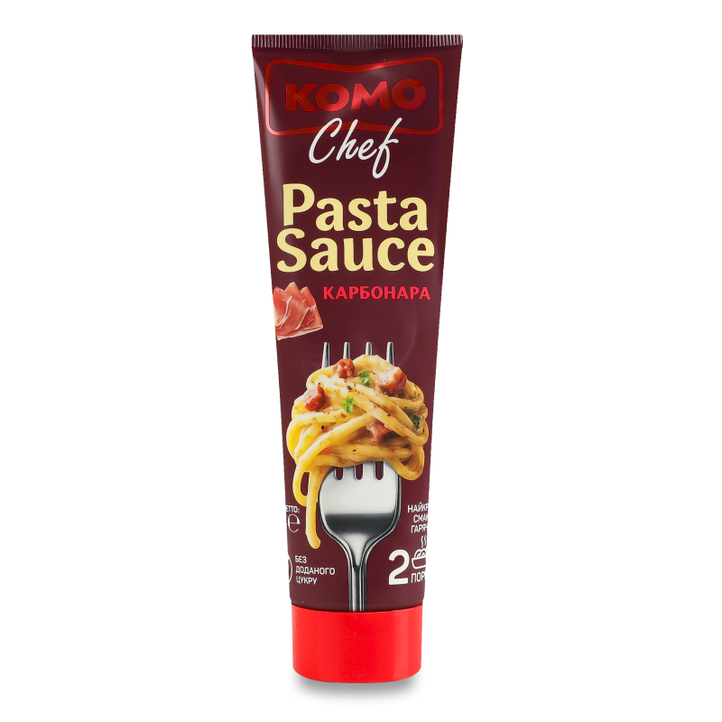 Паста-соус Карбонара 40% 150г туба Комо Chef