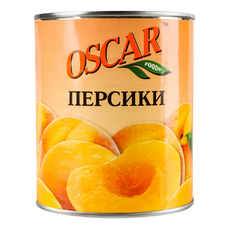 Персик Oscar половинки в сиропе ж/б 820г/850мл Oscar 4820072980088 ...