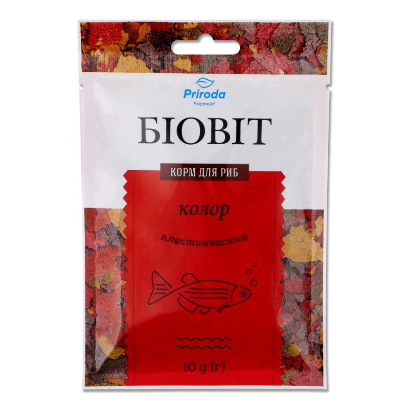 Корм д/риб БіоВіт Колор пластинчатий 10г Природа