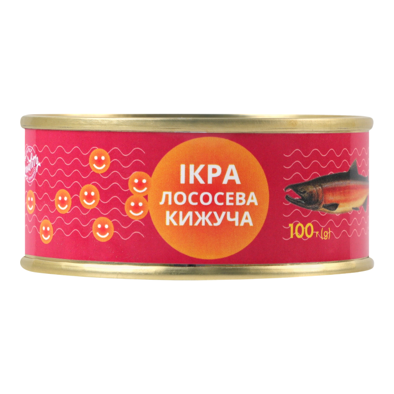 Ікра кижуча лососева зерниста ТОВ Росич-плюс з/б