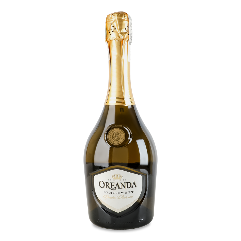 Напій алкогольний білий н/солодкий сильногазований 10,5-12,5% 0,75л Oreanda Premium