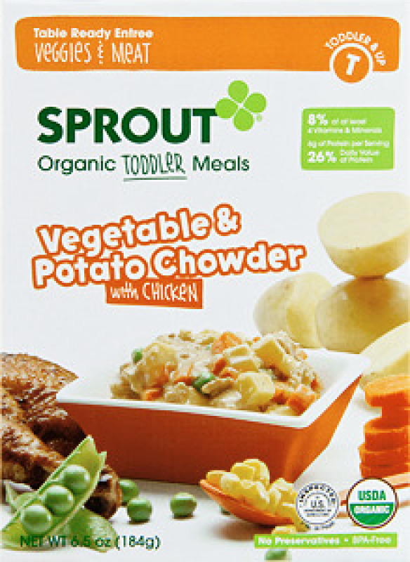 Sprout Organic Toddler Meals Vegetable & Potato Chowder with Chicken(02)