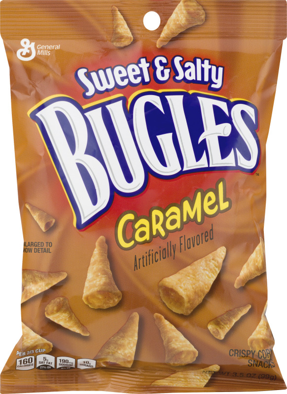 Bugles Crispy Corn Snacks Sweet & Salty Caramel Bugles(16000504257