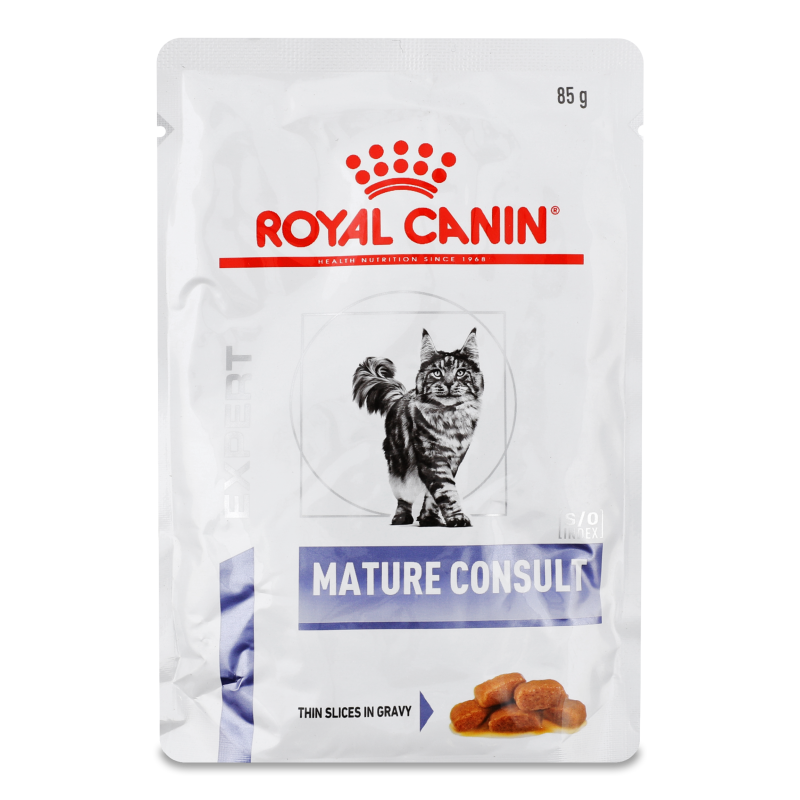 Корм д/котів похилого віку Мейче Консалт шматочки в соусі 85г пауч Роял Канін