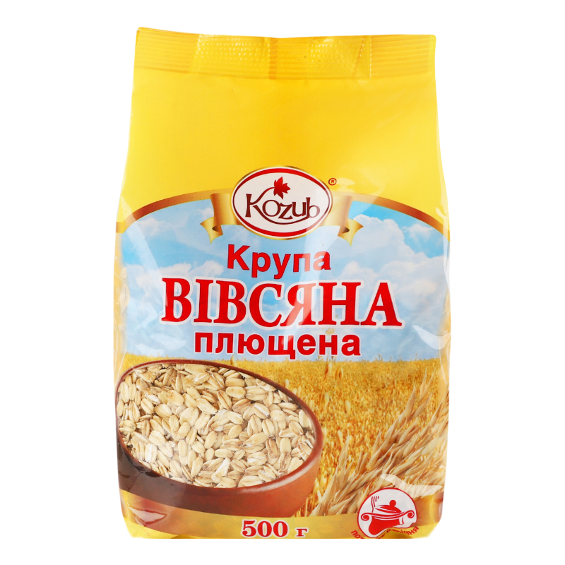 Крупа овсяная плющенная Kozub м/у 500г Козуб продукт(4820094539882 ...
