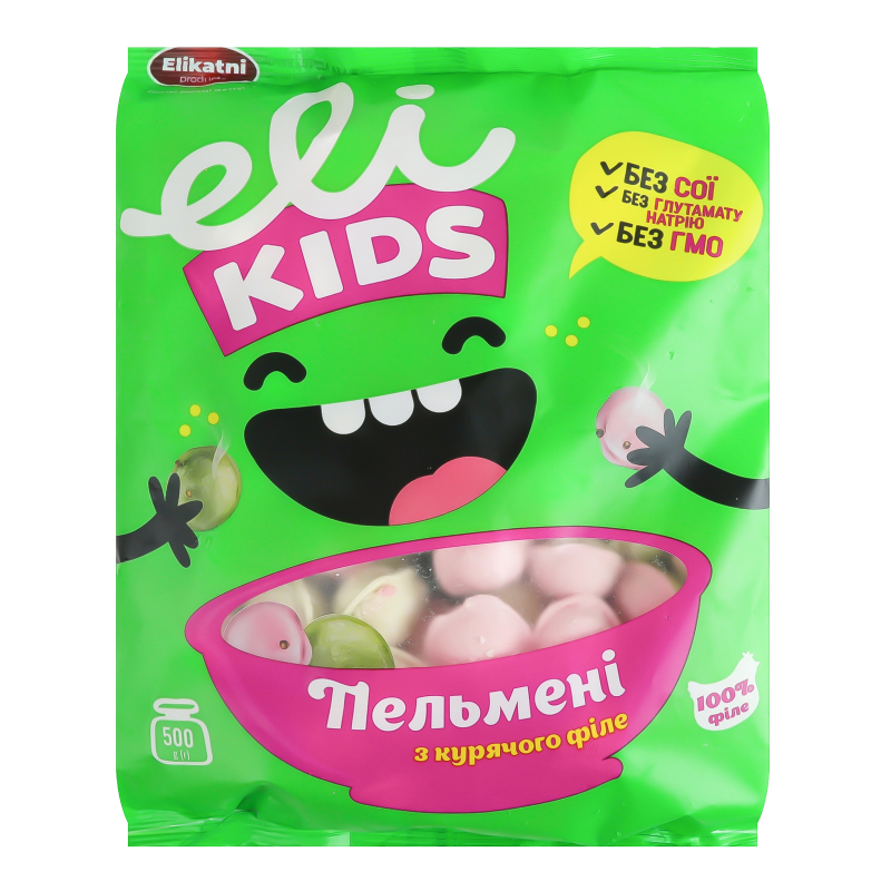Пельмені з курячого філе EliKids м/у