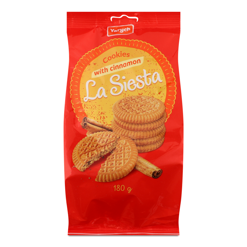 Печиво цукрове Ла Сієста з корицею 180г Ярич