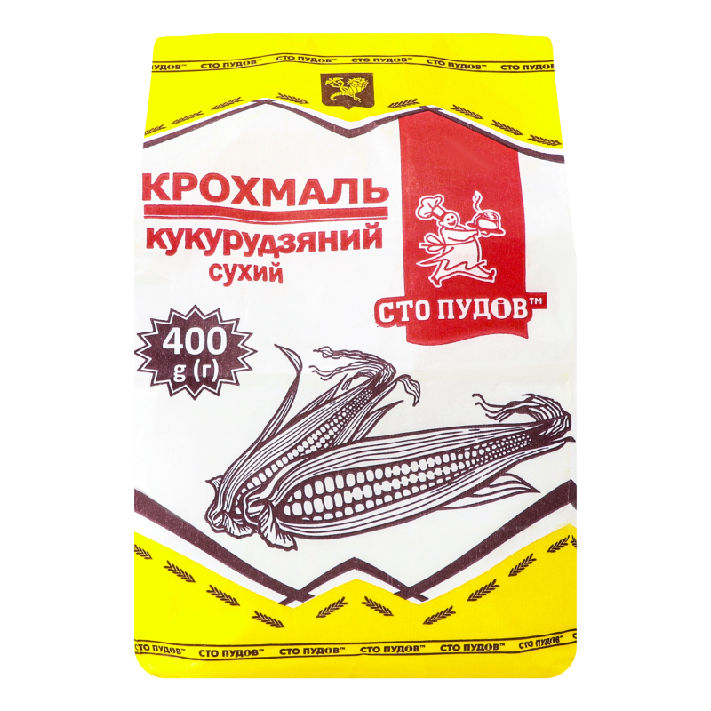 Крахмал кукурузный сухой Сто пудов м/у 400г Сто пудів(4820168881374 ...