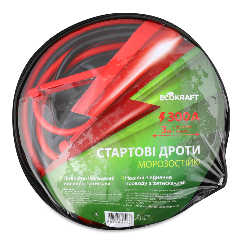 Старт-кабель 300А 3м ASK13 ST302 Екокрафт