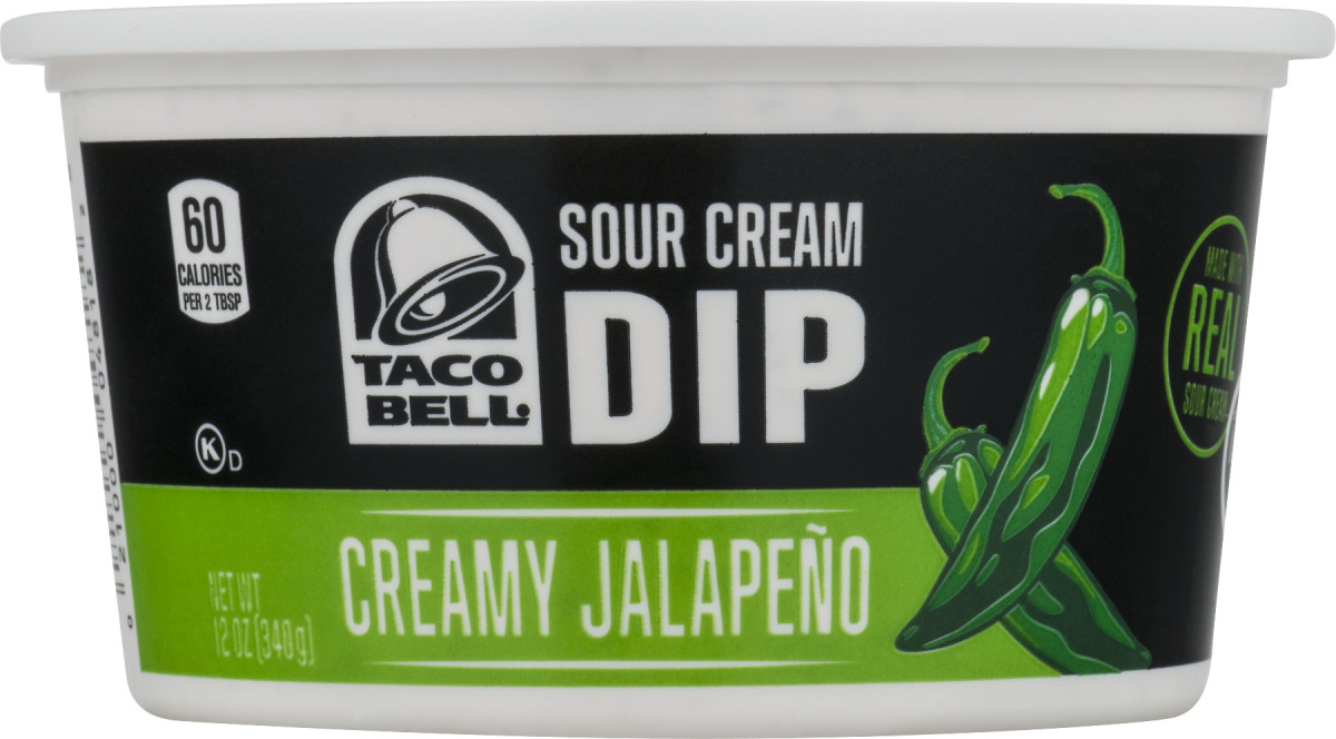 Taco Bell Sour Cream Dip Creamy Jalapeno Taco Bell(21000048182