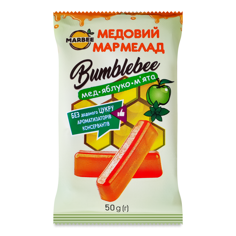 Мармелад Бамблбі Мед-яблуко-м”ята 50г Марбі