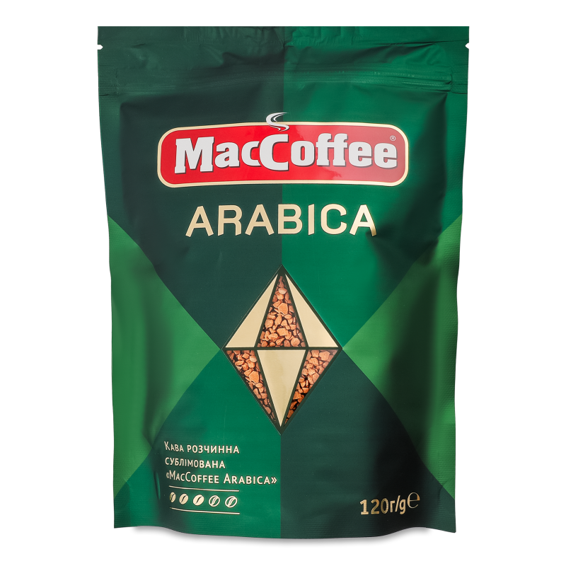 Кава Arabica розчинна сублімована 120г економ пакет MacCoffee