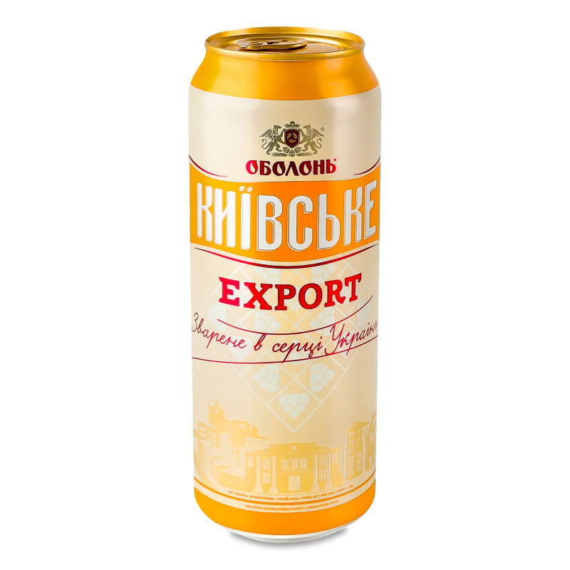 Пиво Київське Export 4,7% 0,5л ж/б Оболонь