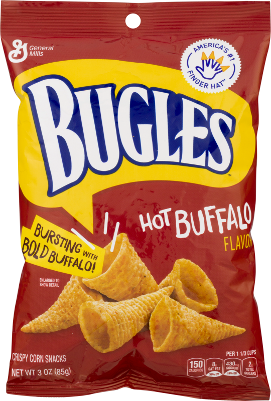 Bugles Crispy Corn Snacks Hot Buffalo Bugles(16000503311) customers