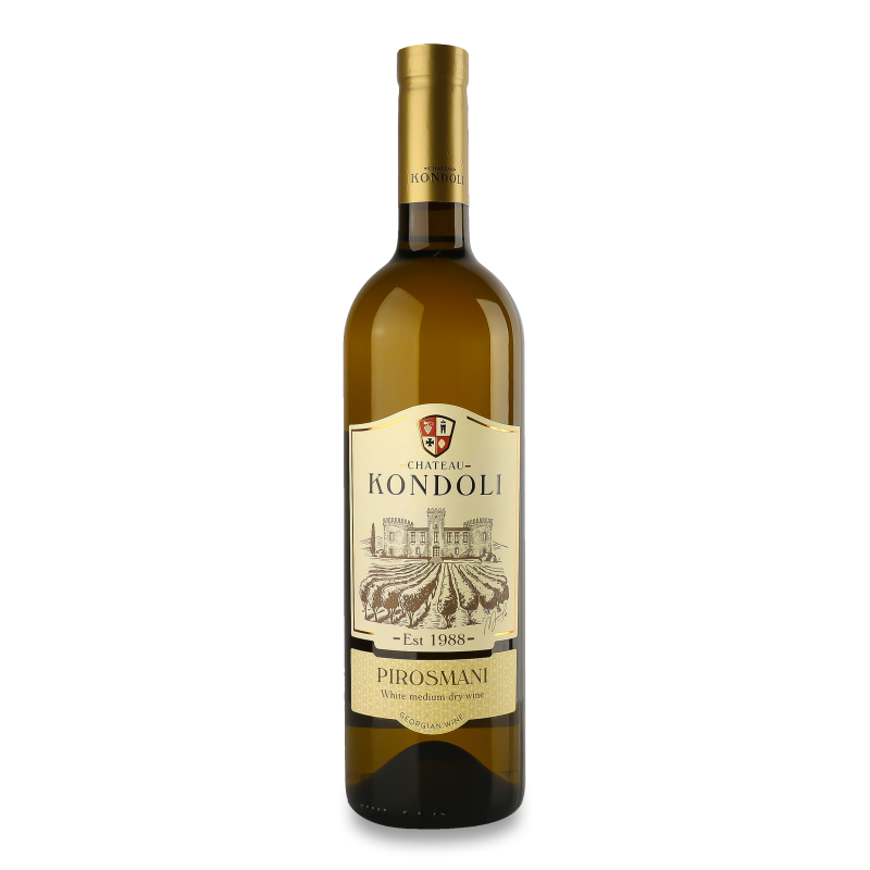 Вино Pirosmani біле н/сухе 11-13% 0,75л Chateau Kondoli