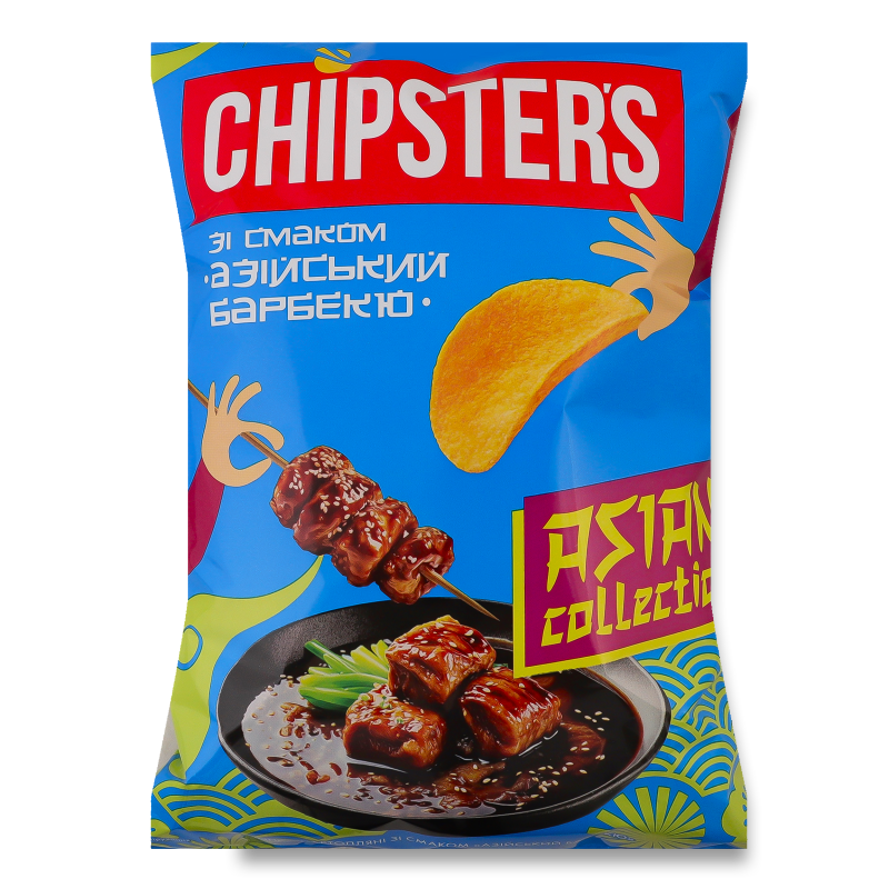 Чипси з смаком Азійський барбекю 100г Chipster’s