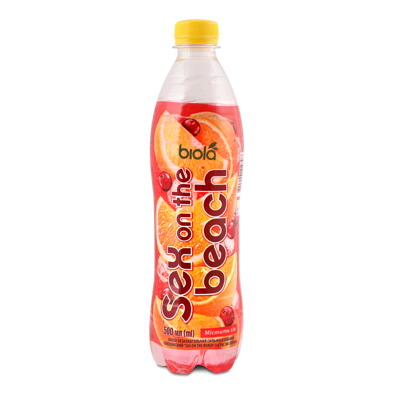 Напій безалкогольний Sex on the beach соковмісний сильногазований 0,5л пет Biola