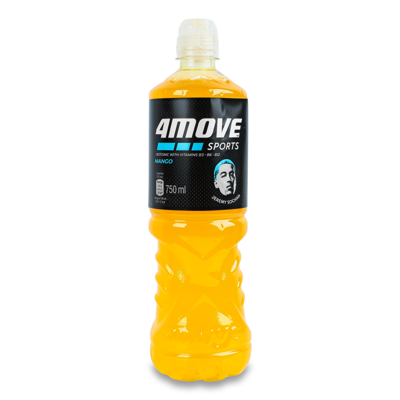 Напій безалкогольний Sports Mango негазований ізотонічний 750мл пет 4Move