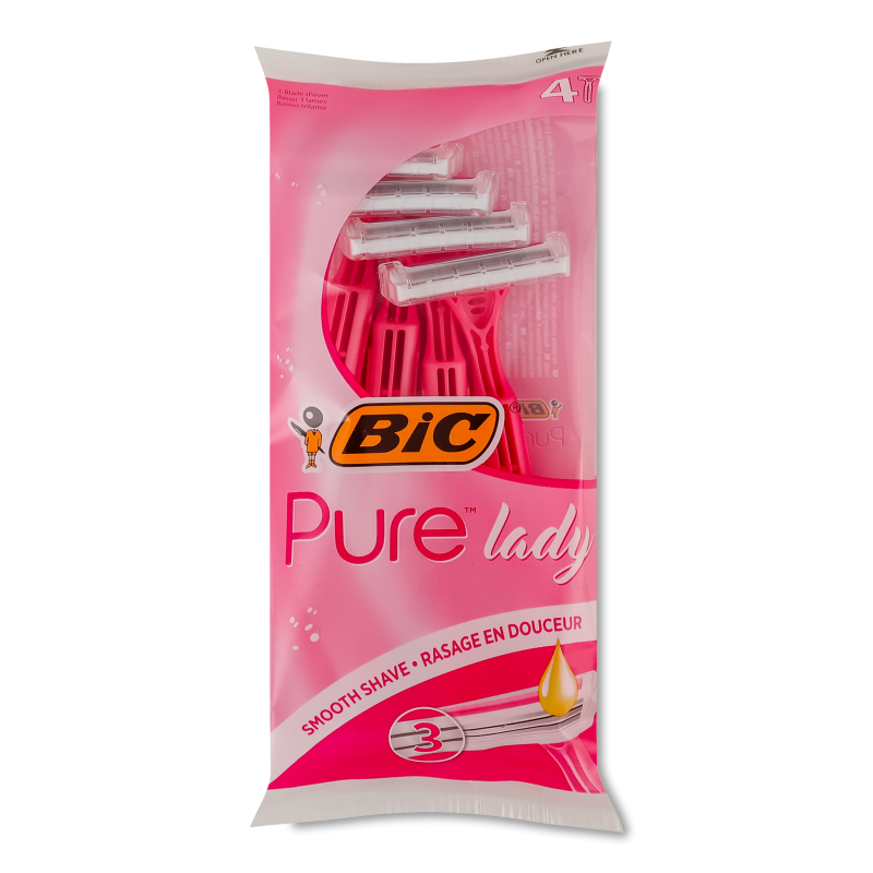 Станок д/гоління одноразовий Pure3 Lady д/жінок 4+2шт BiC