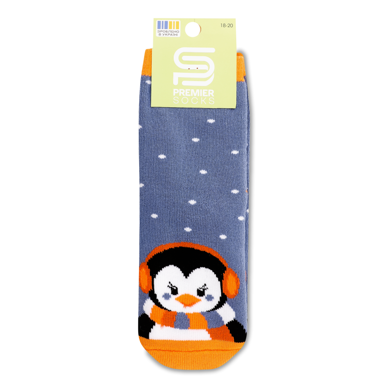 Шкарпетки дитячі махра з малюнком класичні р.18-20 Premier Socks