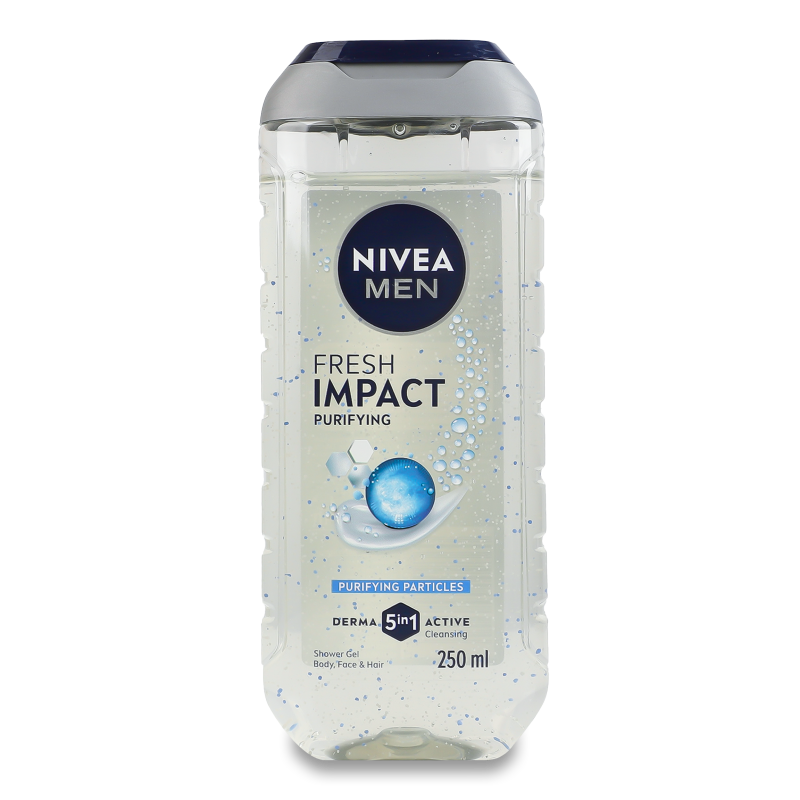 Гель д/душу Impact з мікрочастинками 250мл Nivea Men
