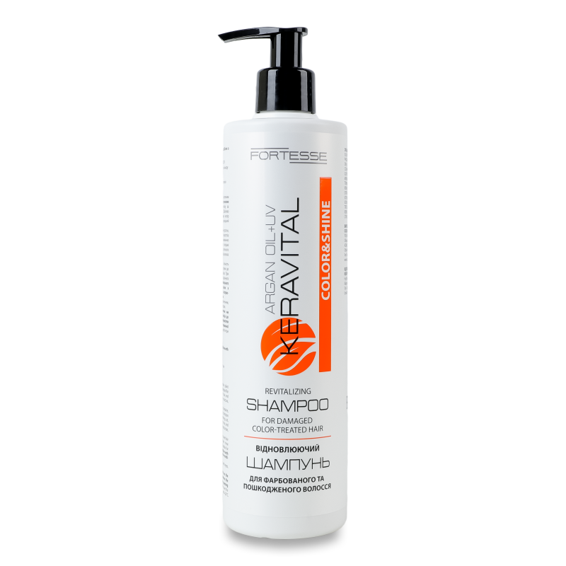 Шампунь KeraVital Color&Shine з аргановою олією та UV-фільтром 400мл Fortesse Pro