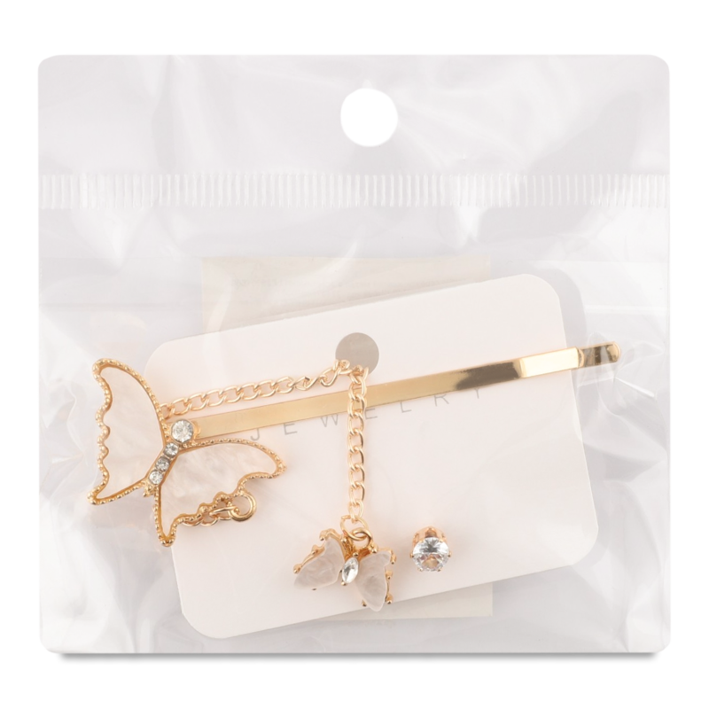 Набір сережок жовтий метал в асортименті LF25051569