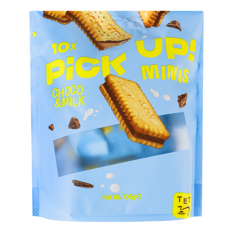Печиво-сендвіч Choco&Milk Minis Pick Up! д/п 10х