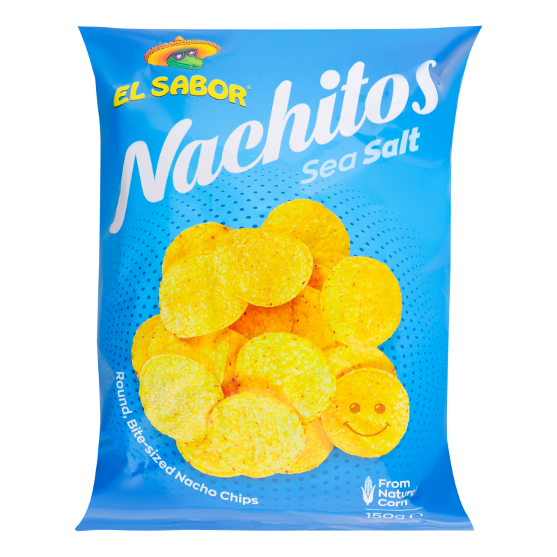 Чипси кукурудзяні з морською сіллю Nachitos El Sabor м/у