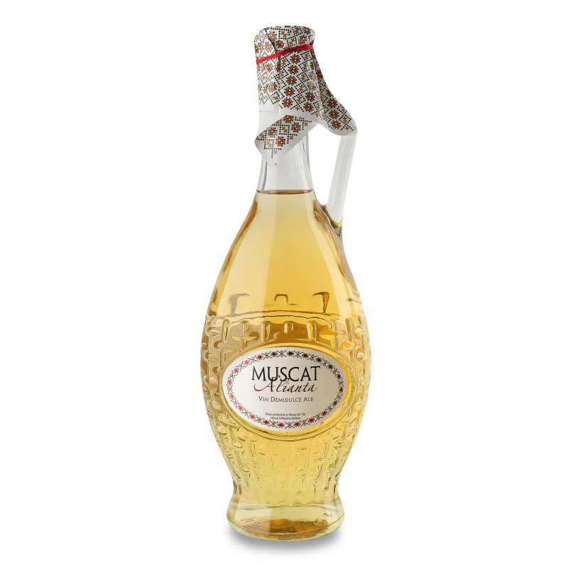 Вино Мускат біле н/солодке 9-11% 0,7л Альянца