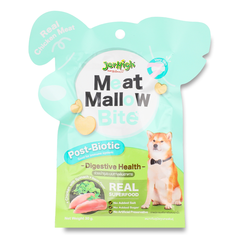 Ласощі д/собак м’ясні з куркою та шпинатом 30г Jerhigh