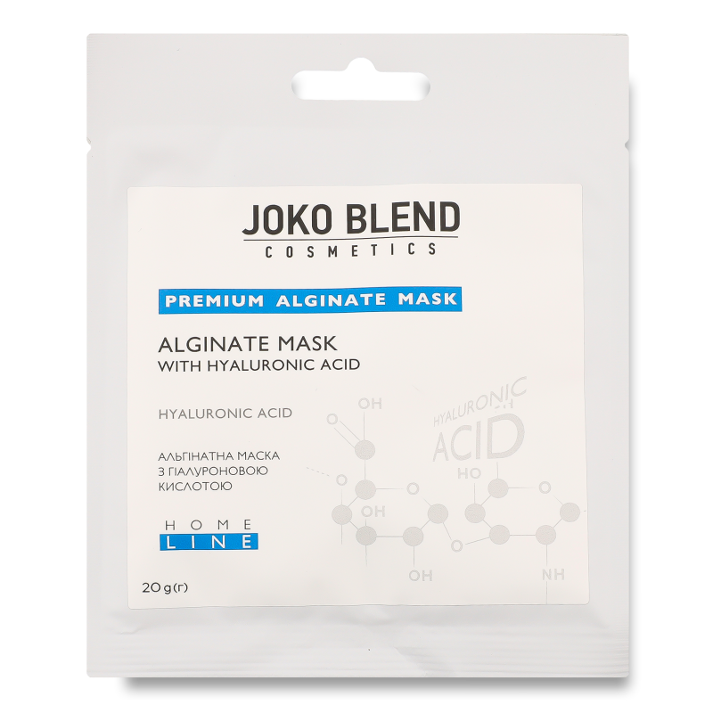 Маска альгінатна з гіалуроновою кислотою 20г Джоко Бленд