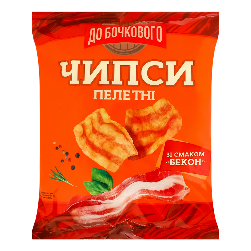 Чипси пшенично-картопляні пелетні Бекон До Бочкового м/у