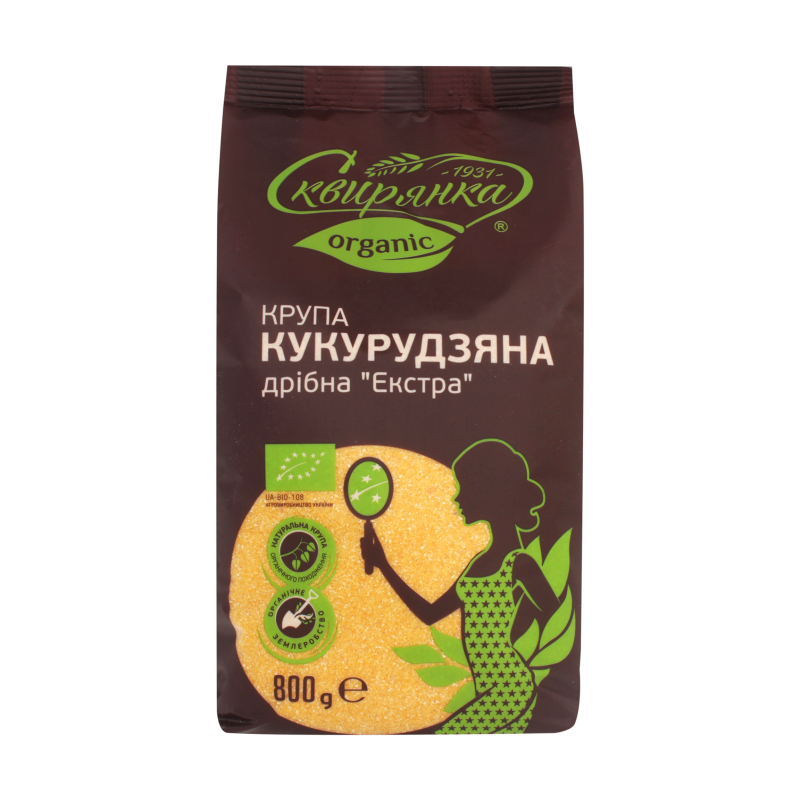 Крупа кукурузная мелкая органическая Экстра Сквирянка м/у 800г ...