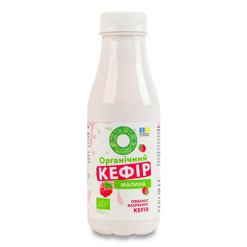 Кефір Органічний з наповнювачем Малина 2,5% 280г пет Organic Milk