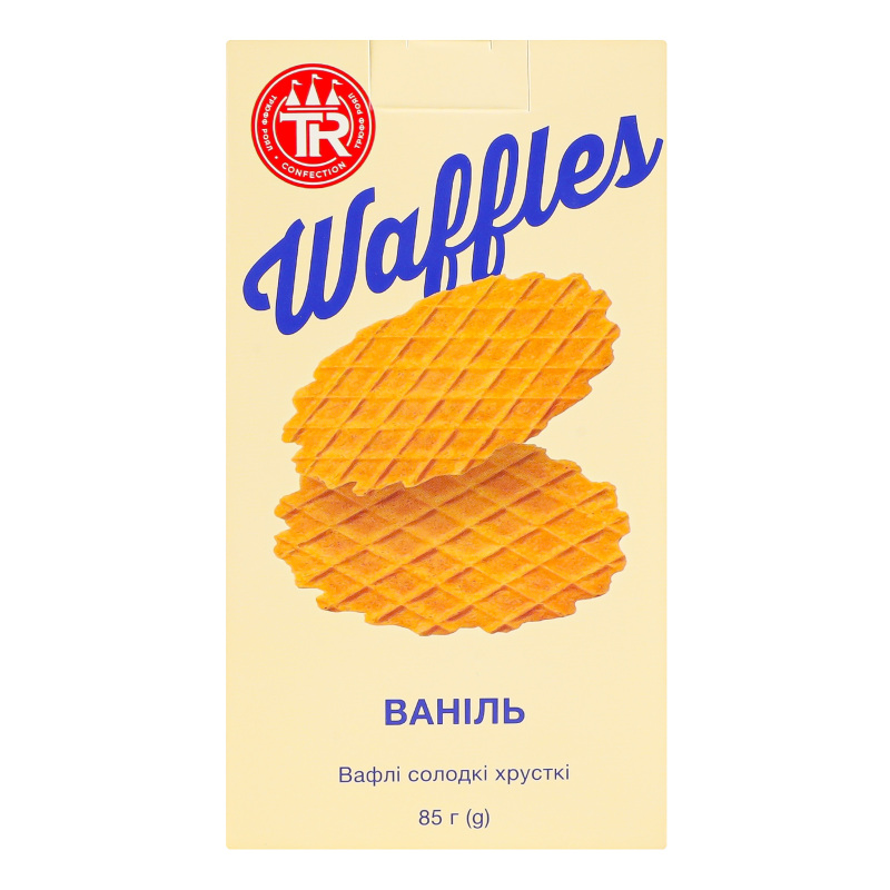Вафлі пшеничні солодкі без начинки Ваніль Truff Royal к/у