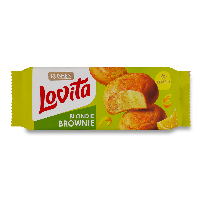 Печиво здобне Lovita Blondie Brownie з лимоном 152г Roshen