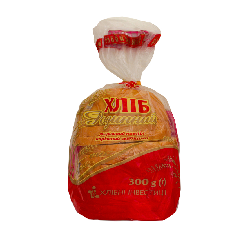 Хлеб половинка в нарезке Семейный Цархліб м/у 300г Цархліб ...