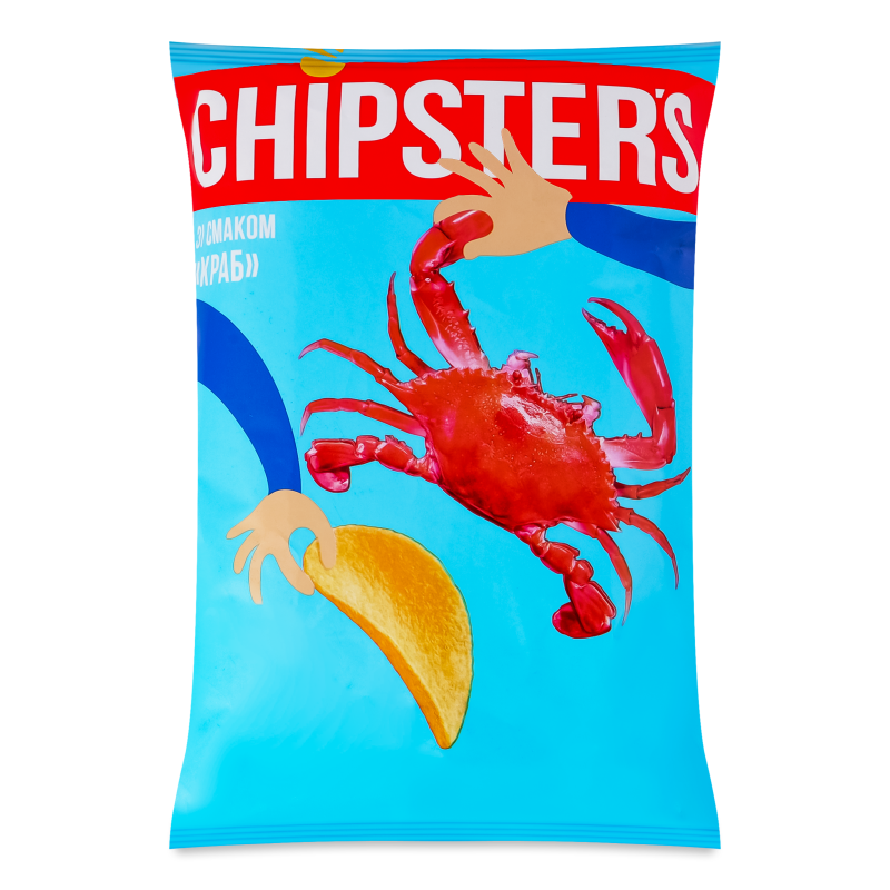 Чипси з смаком Краб 100г м/у Chipster’s