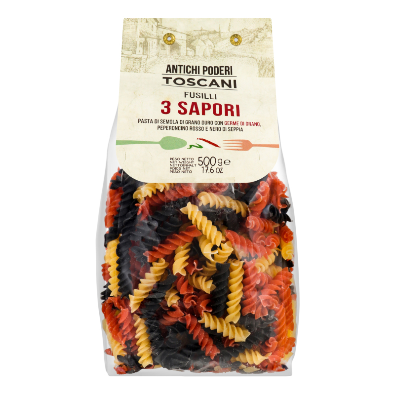 Вироби макаронні Fusilli 3 Sapori Antichi Poderi Toscani м/у