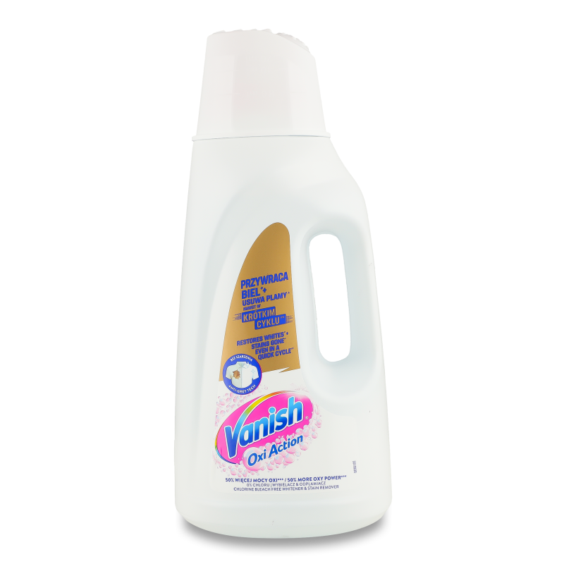 Засіб д/видалення плям та вибілювання Oxi Action White рідкий 2л Vanish